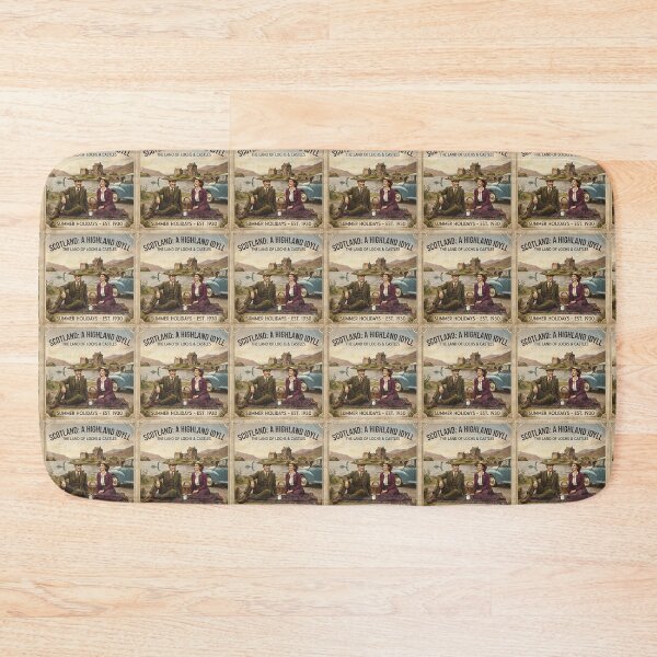 Item preview, Highland Idyll designed and sold by VintageArtByIda.