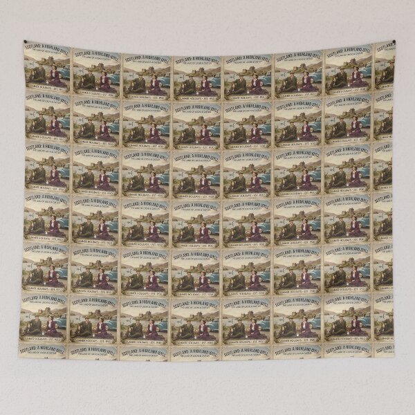 Item preview, Highland Idyll designed and sold by VintageArtByIda.
