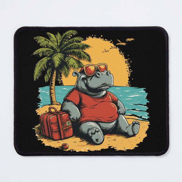 Item preview, Hippo Beach Vacation Sunset designed and sold by ClubVacay.