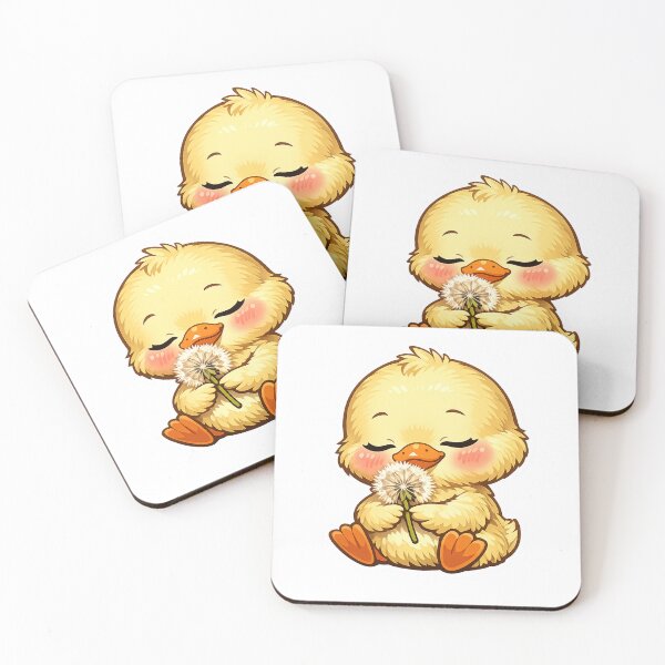 Item preview, Cute Baby Duck Holding A Dandelion designed and sold by Owcomm.
