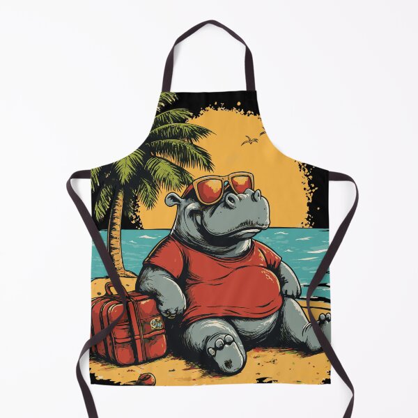 Item preview, Hippo Beach Vacation Sunset designed and sold by ClubVacay.
