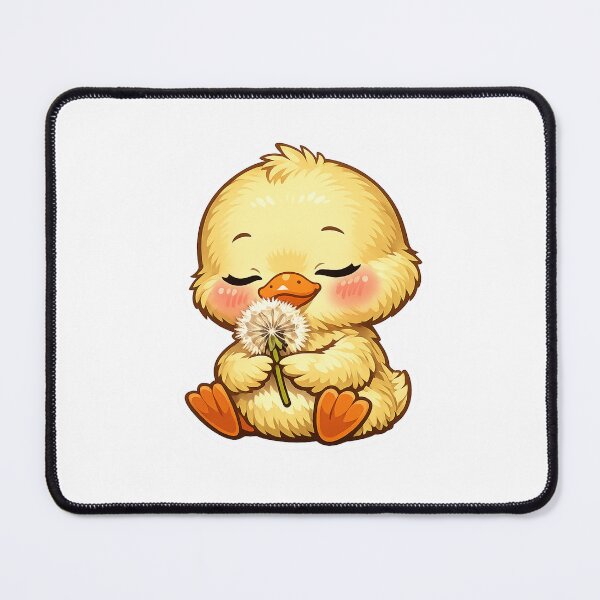 Item preview, Cute Baby Duck Holding A Dandelion designed and sold by Owcomm.