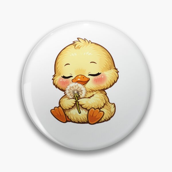 Item preview, Cute Baby Duck Holding A Dandelion designed and sold by Owcomm.