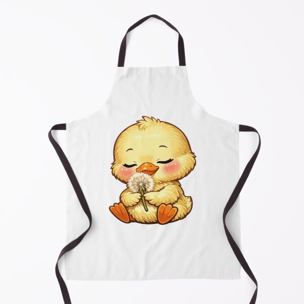 Item preview, Cute Baby Duck Holding A Dandelion designed and sold by Owcomm.