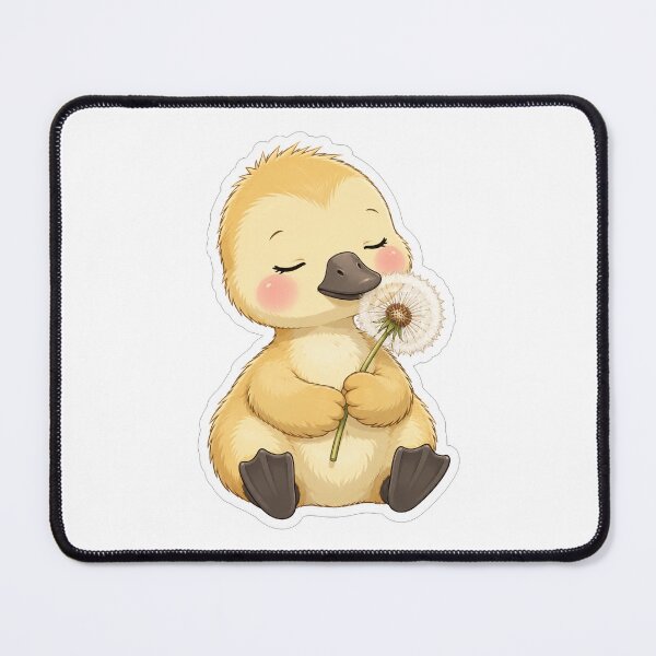 Item preview, Cute Little Duckling Holding A Dandelion designed and sold by Owcomm.