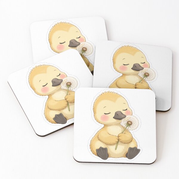 Item preview, Cute Little Duckling Holding A Dandelion designed and sold by Owcomm.