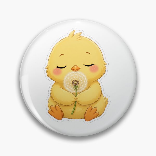 Item preview, Cute Little Chick Holding A Dandelion designed and sold by Owcomm.