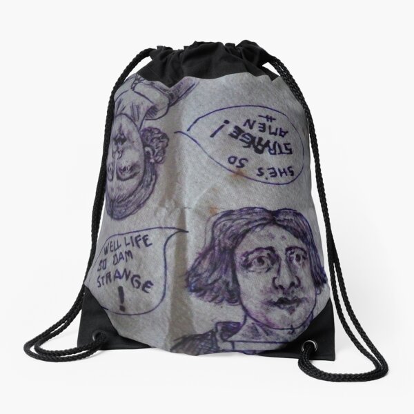 desperation drawings Drawstring Bag