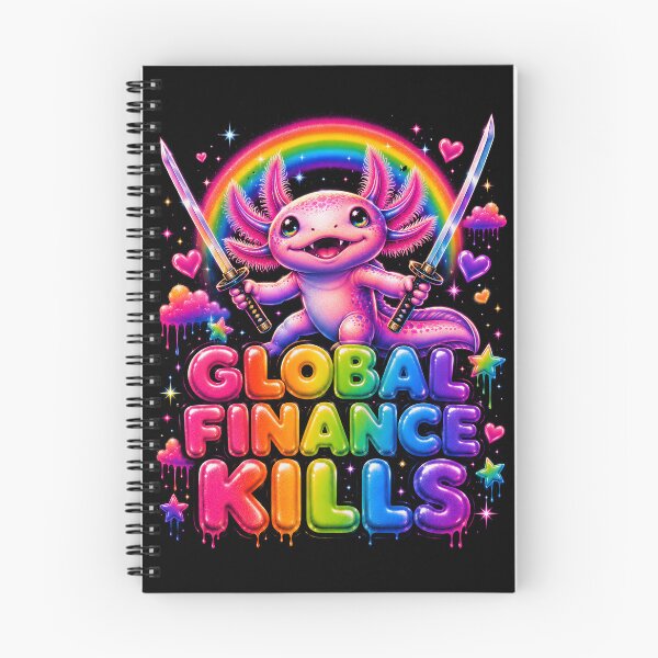 Item preview, Global Finance Kills Rainbow Axolotl Rebellion designed and sold by Victor Shadehorn.