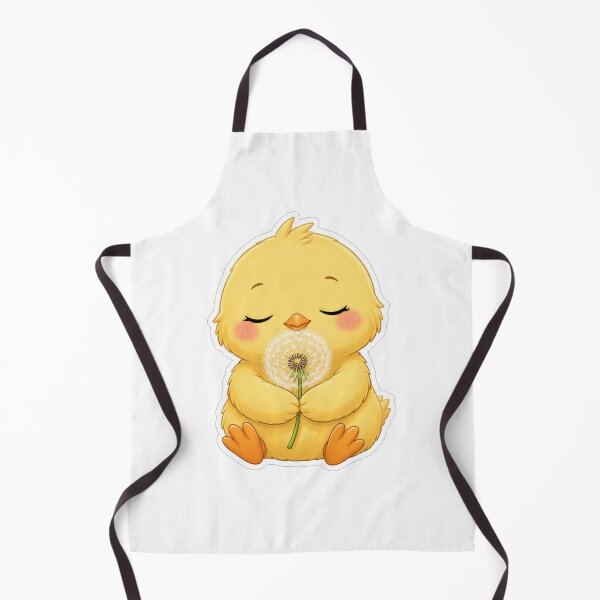 Item preview, Cute Little Chick Holding A Dandelion designed and sold by Owcomm.