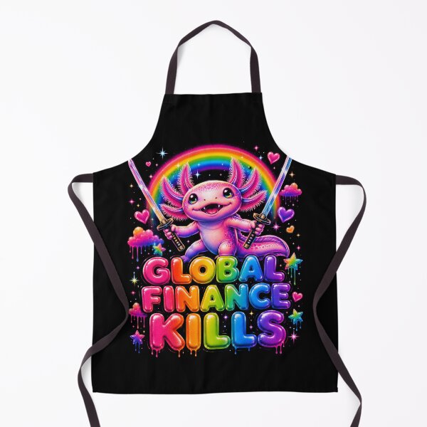 Item preview, Global Finance Kills Rainbow Axolotl Rebellion designed and sold by Victor Shadehorn.
