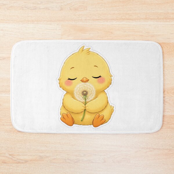 Item preview, Cute Little Chick Holding A Dandelion designed and sold by Owcomm.