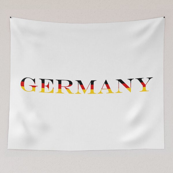 Item preview, Germany Country Name Typography Flag | German Text Inside Flag Design designed and sold by NTGUILTY.