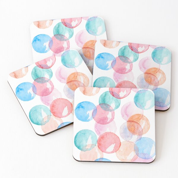 Item preview, Colorful bubbles in watercolor designed and sold by SuperMama1973.