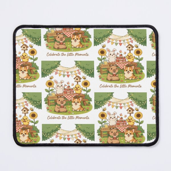 Item preview, Cute Kawaii Friendship Picnic Animals designed and sold by InspiredCreatives.