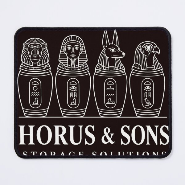 Item preview, Horus & Sons Storage Solutions – Funny Ancient Egyptian Canopic Jars designed and sold by DigishopArte ⭐⭐⭐⭐⭐.