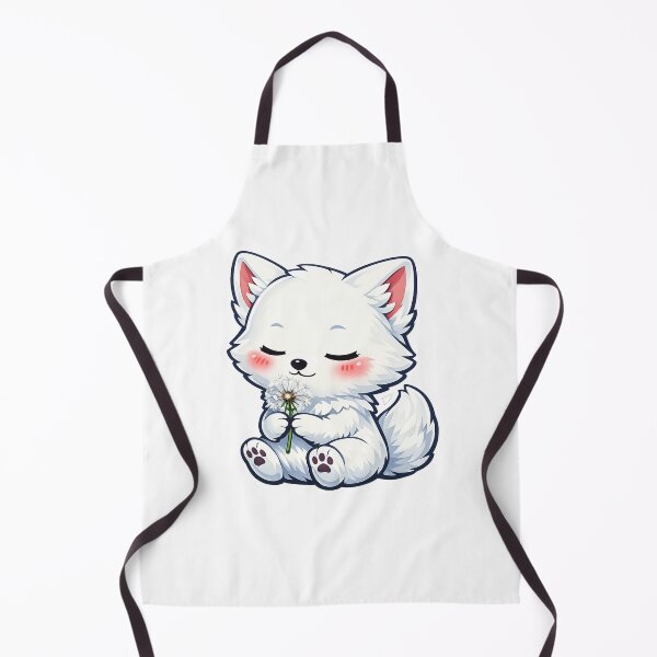 Item preview, Cute White Fox Holding A Dandelion designed and sold by Owcomm.