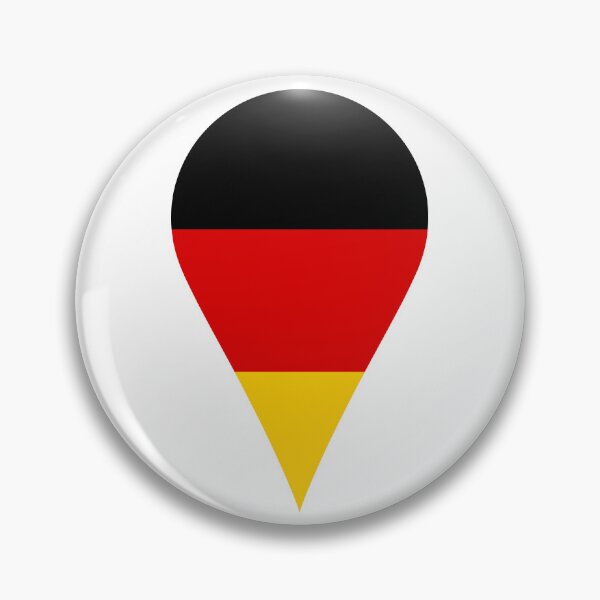 Item preview, Germany Flag Location Pin Map Marker | German Destination GPS Icon designed and sold by NTGUILTY.