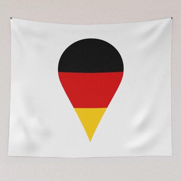 Item preview, Germany Flag Location Pin Map Marker | German Destination GPS Icon designed and sold by NTGUILTY.