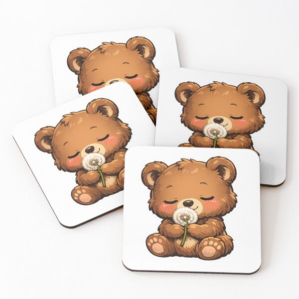 Item preview, Cute Little Bear Holding A Dandelion designed and sold by Owcomm.