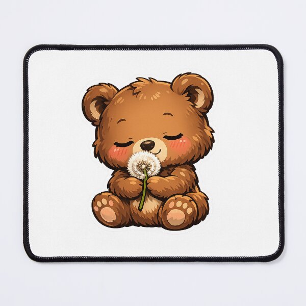 Item preview, Cute Little Bear Holding A Dandelion designed and sold by Owcomm.