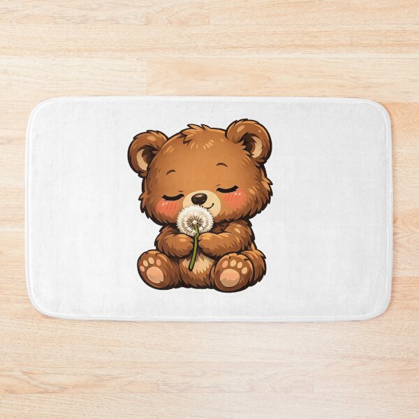 Item preview, Cute Little Bear Holding A Dandelion designed and sold by Owcomm.
