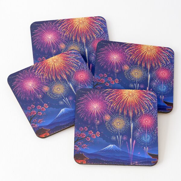 Item preview, Japanese Hanabi Fireworks Festival Poster designed and sold by dcdjapan.