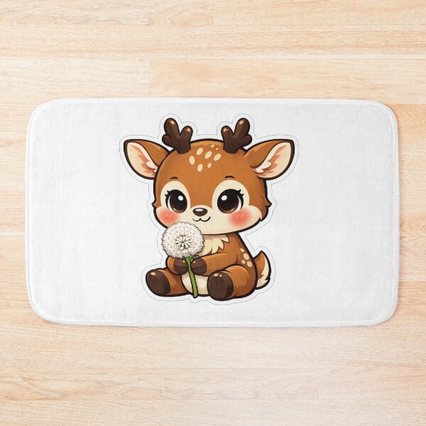 Item preview, Cute Baby Deer Holding A Dandelion designed and sold by Owcomm.