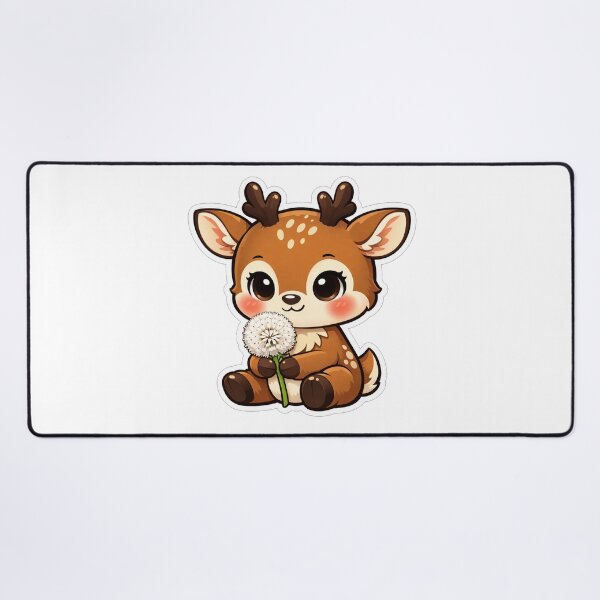 Item preview, Cute Baby Deer Holding A Dandelion designed and sold by Owcomm.