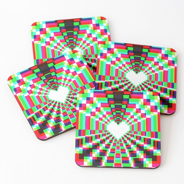Item preview, Pixel Heart Kaleidoscope -  Synthwave 2 designed and sold by animinimal.