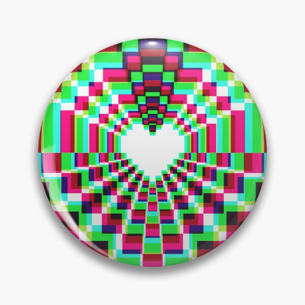 Item preview, Pixel Heart Kaleidoscope -  Synthwave 2 designed and sold by animinimal.