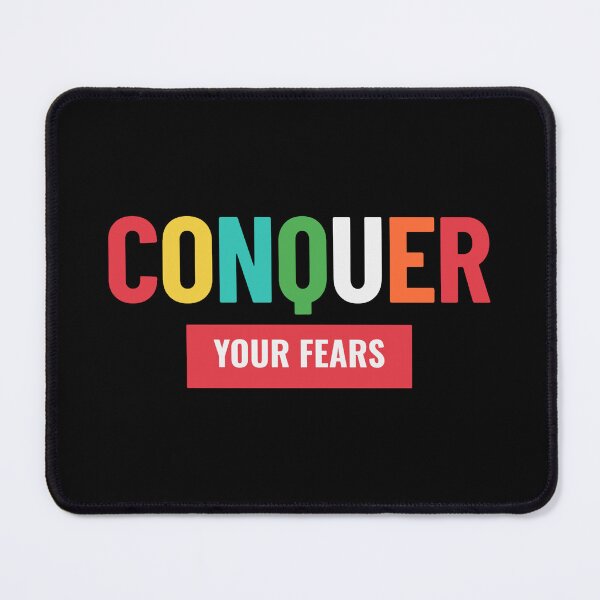 Item preview, Conquer Your Fears Colorful Typography | Motivational Quote Design designed and sold by No Excuses .