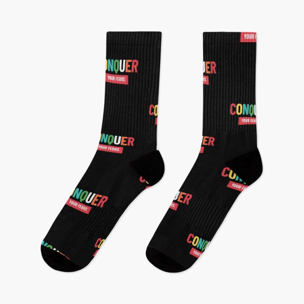 Item preview, Conquer Your Fears Colorful Typography | Motivational Quote Design designed and sold by No Excuses .