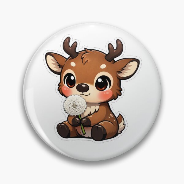 Item preview, Cute Baby Deer Holding A Dandelion designed and sold by Owcomm.