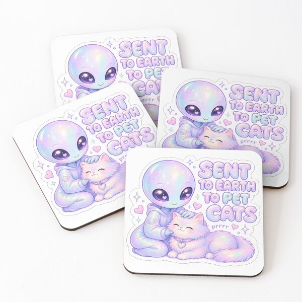 Item preview, Sent to Earth to Pet Cats Sweet Pastel Alien designed and sold by BoosterShop.