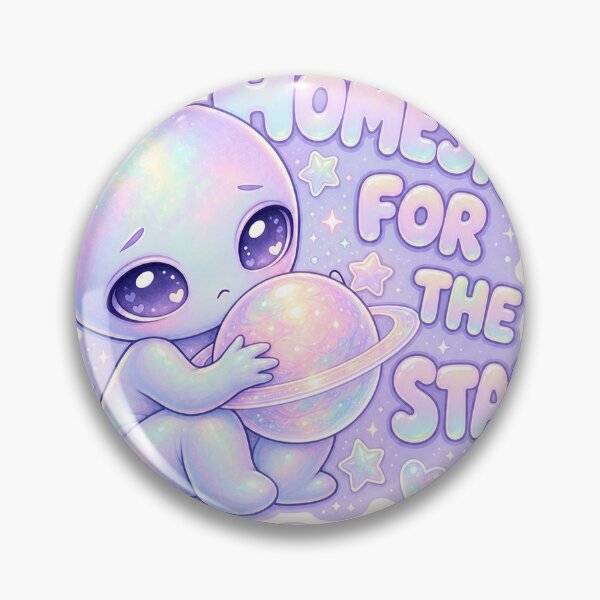 Item preview, Homesick for the Stars Pastel Alien with Planet designed and sold by BoosterShop.