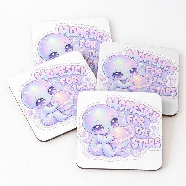 Item preview, Homesick for the Stars Pastel Alien with Planet designed and sold by BoosterShop.