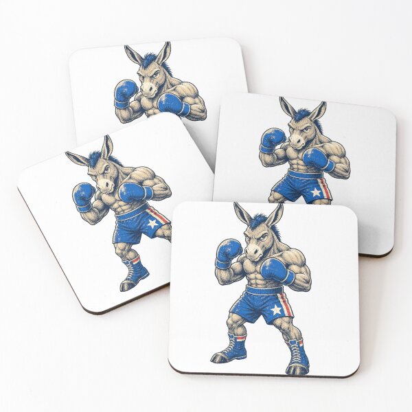 Item preview, Democratic Donkey Boxer – Patriotic Political Mascot designed and sold by Vexa Tees.