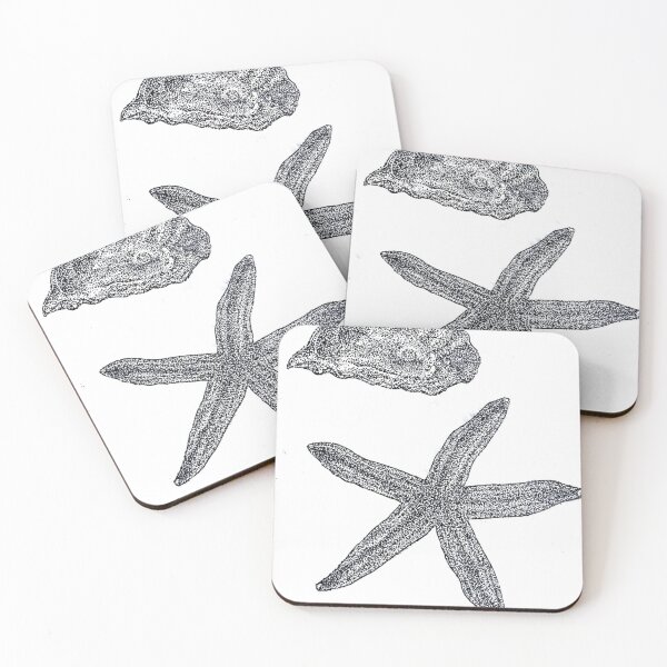 Item preview, Oyster & Starfish Friends designed and sold by chickenscratch_ink22.