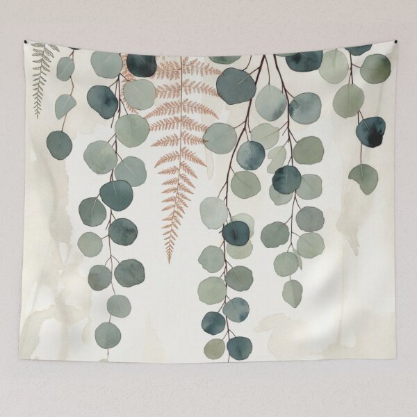 Item preview, Eucalyptus-Fern Flow designed and sold by WeaveSphere.
