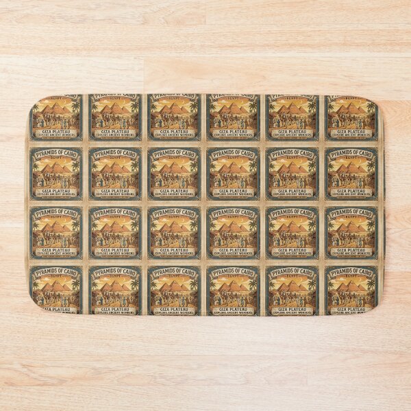 Item preview, Pyramids of Cairo designed and sold by VintageArtByIda.