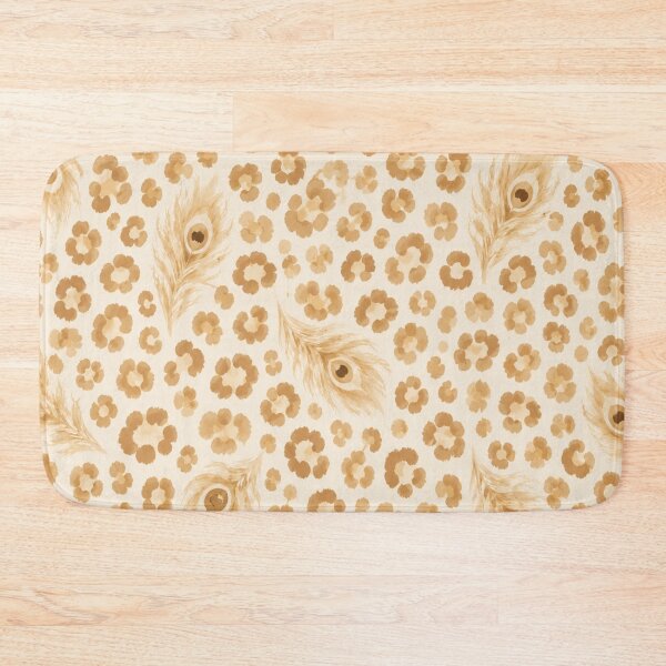 Item preview, Leopard-Peacock Collection: Vanilla Cream designed and sold by WeaveSphere.