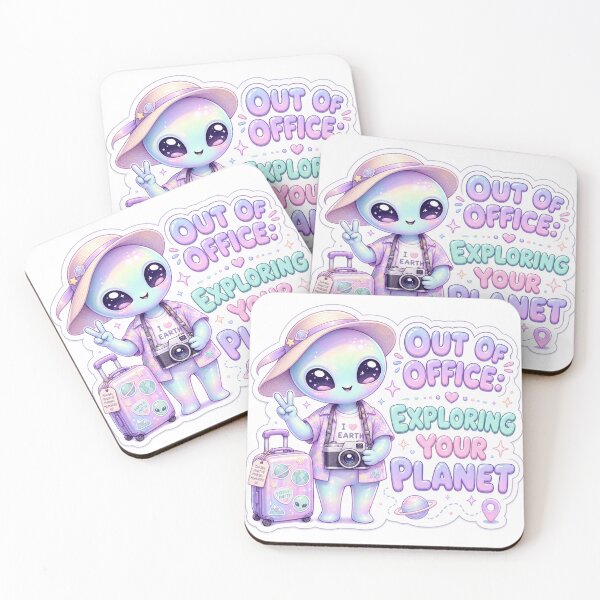 Item preview, Out of Office Exploring Your Planet Tourist Alien designed and sold by BoosterShop.