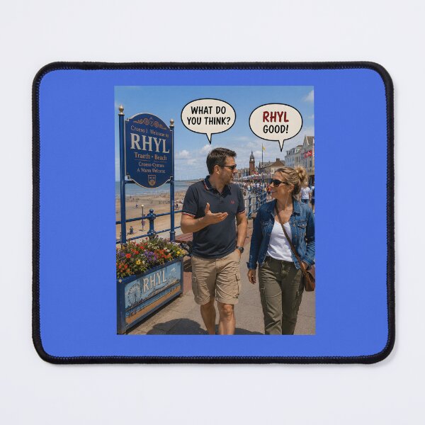 Item preview, Rhyl Good Funny Welsh Place Name Pun Design designed and sold by Hornace88studio.