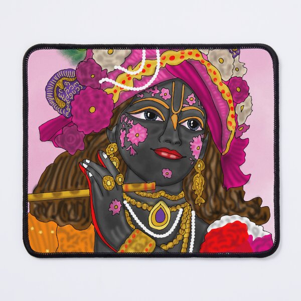Item preview, Lord Krishna Artwork | Divine Hindu God Digital Painting Illustration Description designed and sold by Harshit_Digital_Arts.