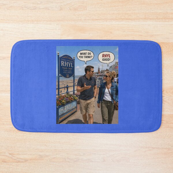 Item preview, Rhyl Good Funny Welsh Place Name Pun Design designed and sold by Hornace88studio.