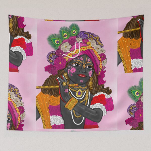 Item preview, Lord Krishna Artwork | Divine Hindu God Digital Painting Illustration  Description designed and sold by Harshit_Digital_Arts.
