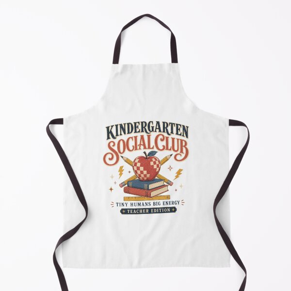 Item preview, Kindergarten Social Club – Retro Teacher Edition designed and sold by Vexa Tees.
