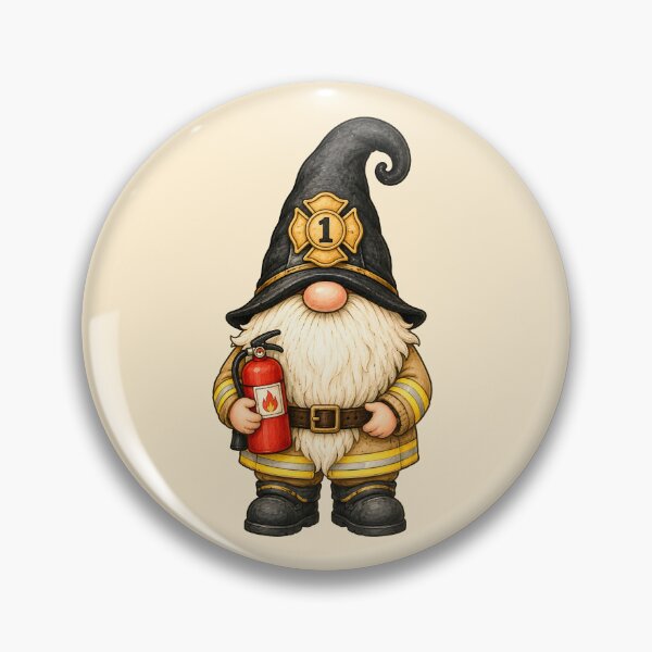 Item preview, Firefighter Gnome Ready for Duty designed and sold by Victor Shadehorn.