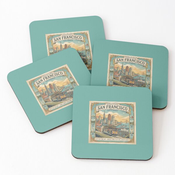 Item preview, San francicsco designed and sold by VintageArtByIda.